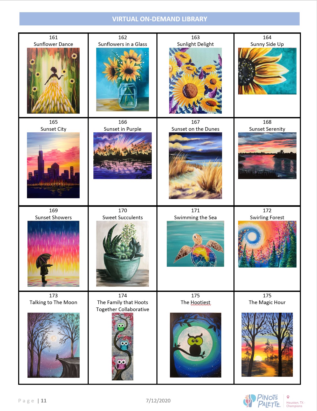 VIRTUAL ON-DEMAND CATALOG OF 200+ PAINTINGS IN OUR SHOP (ART SUPPLIES)